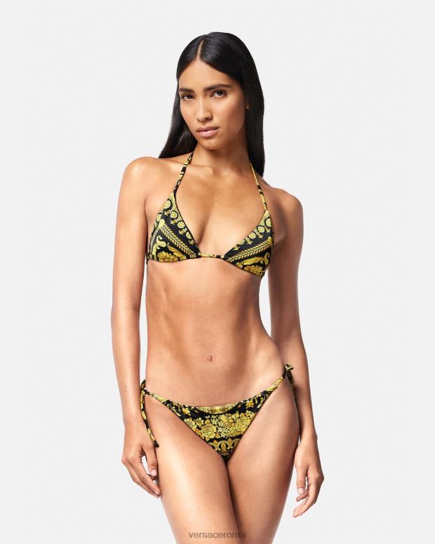 esso Versace donne Top bikini con stampa barocca stampa JT08Z1138 biancheria intima e costumi da bagno