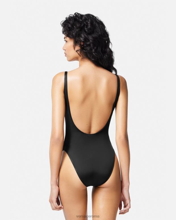 esso Versace donne costume intero medusa '95 nero JT08Z1147 biancheria intima e costumi da bagno