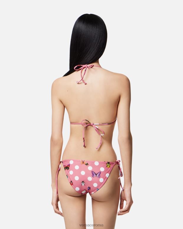 esso Versace donne top bikini con farfalle stampa JT08Z1131 biancheria intima e costumi da bagno