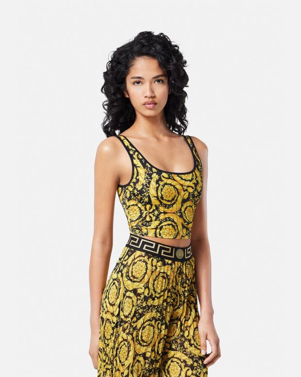 esso Versace donne top tankini barocco stampa JT08Z1172 biancheria intima e costumi da bagno