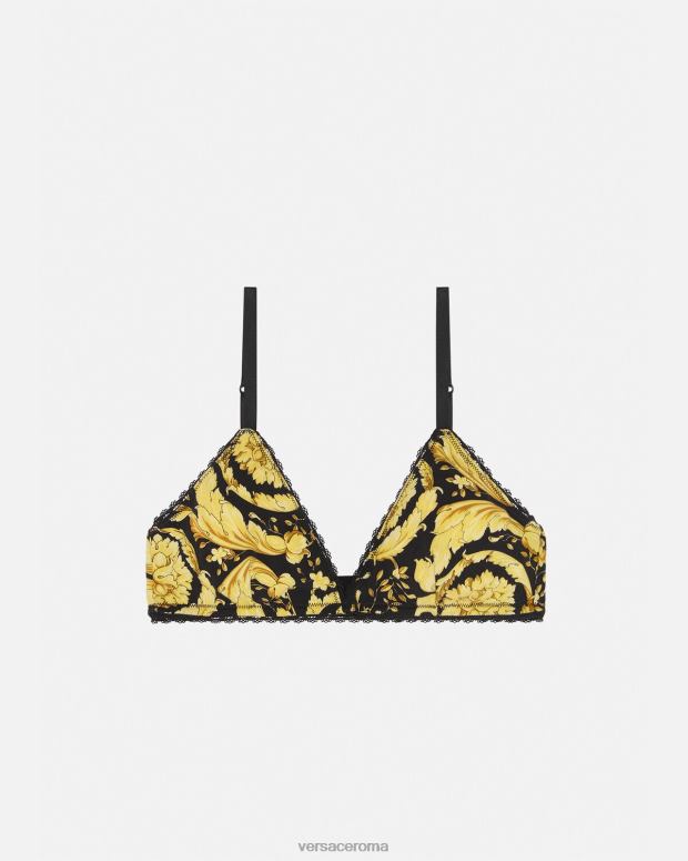 esso Versace donne Bralette a triangolo barocco stampa JT08Z1034 biancheria intima e costumi da bagno