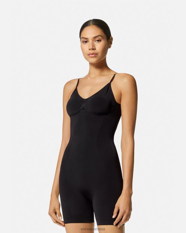 esso Versace donne body modellante con medusa nero JT08Z1064 biancheria intima e costumi da bagno