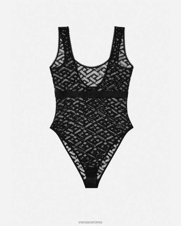 esso Versace donne il corpo della greca nero JT08Z1075 biancheria intima e costumi da bagno