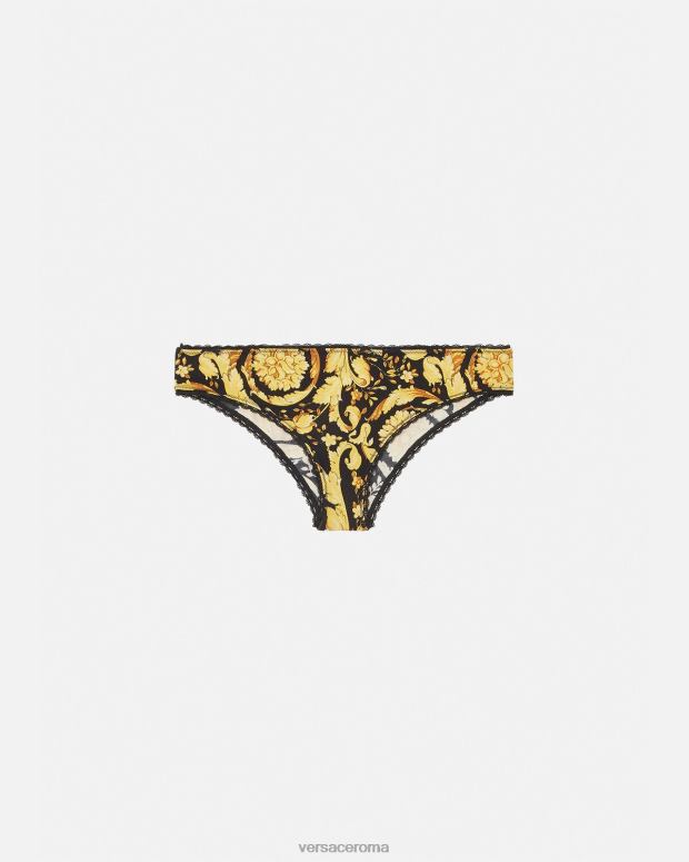 esso Versace donne slip barocco stampa JT08Z1072 biancheria intima e costumi da bagno