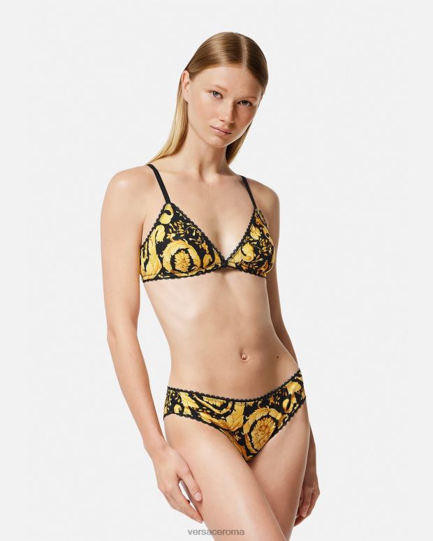 esso Versace donne slip barocco stampa JT08Z1072 biancheria intima e costumi da bagno