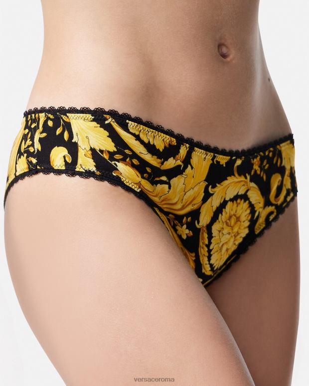 esso Versace donne slip barocco stampa JT08Z1072 biancheria intima e costumi da bagno