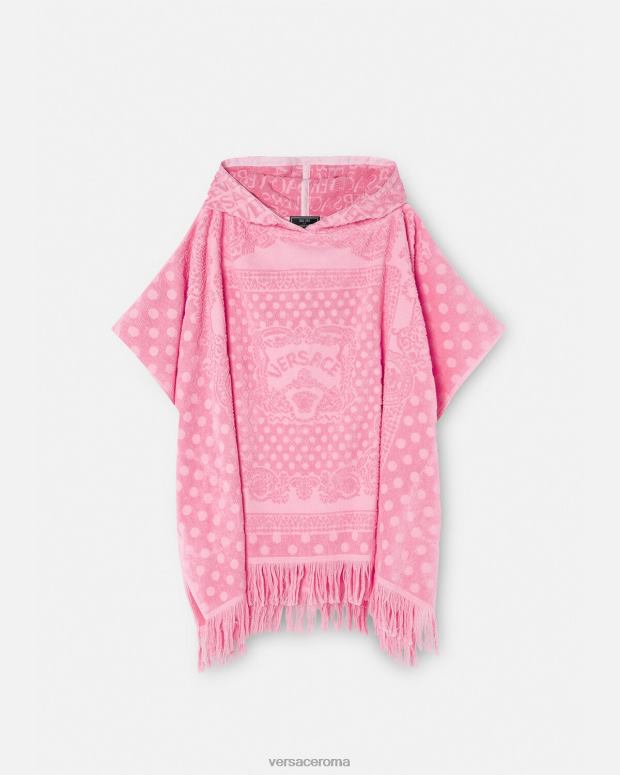 esso Versace donne Copri asciugamano con farfalle tradizionali rosa JT08Z1191 biancheria intima e costumi da bagno