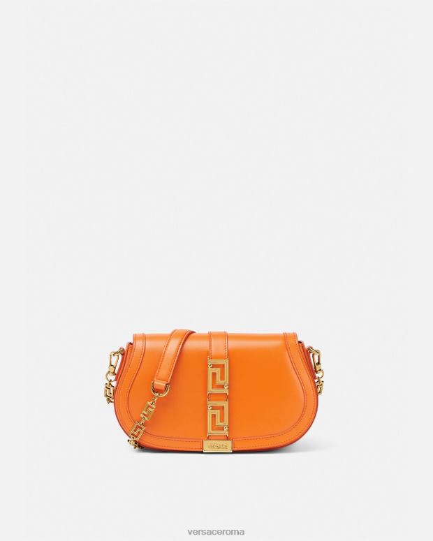 esso Versace donne borsa a tracolla della dea greca arancia JT08Z250 borse