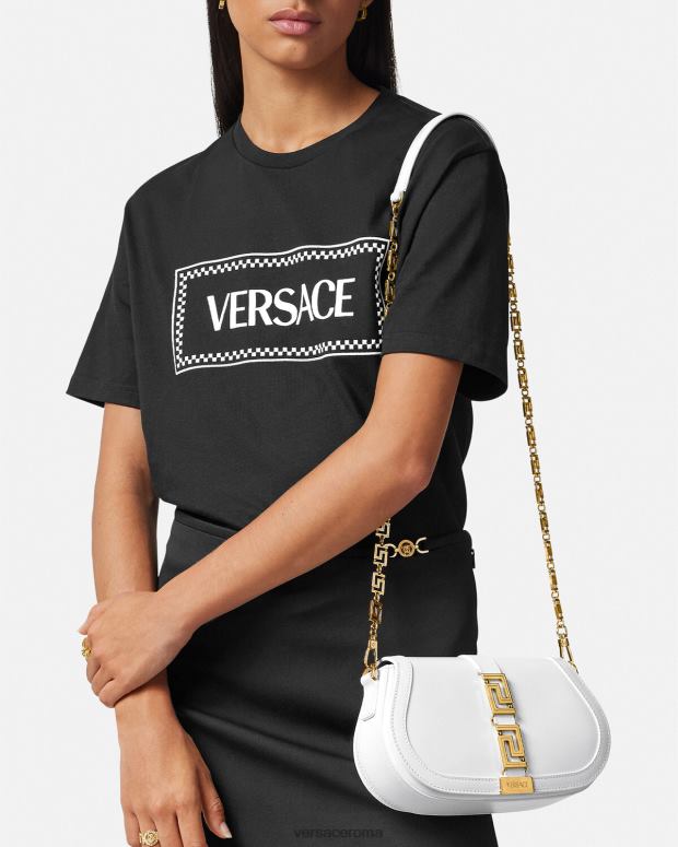 esso Versace donne borsa a tracolla della dea greca bianco JT08Z253 borse