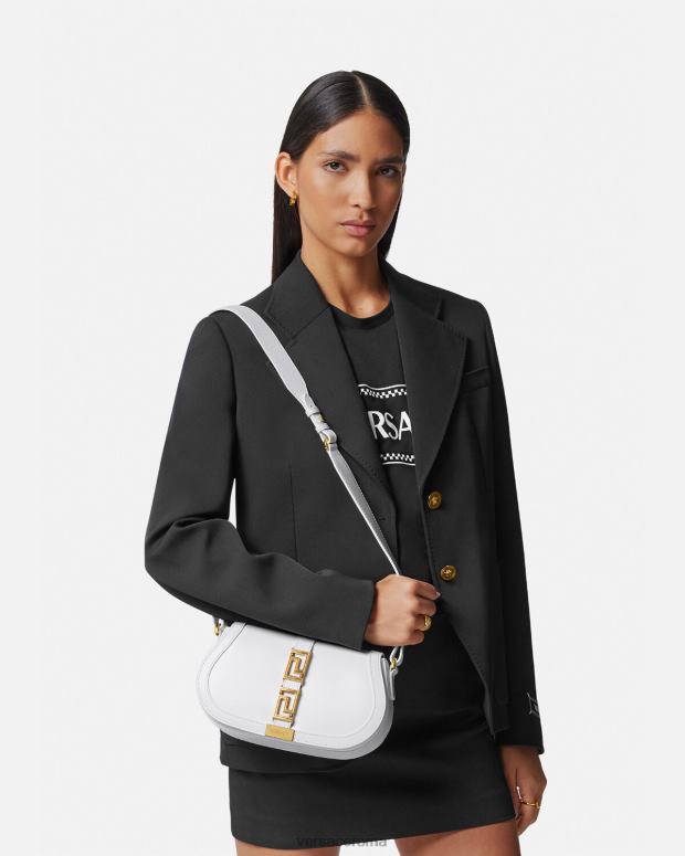 esso Versace donne borsa a tracolla della dea greca bianco JT08Z253 borse