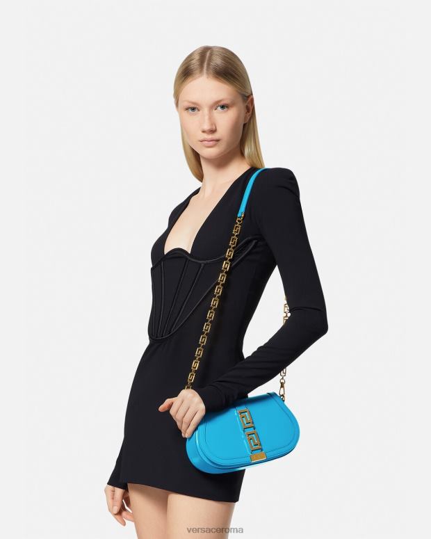esso Versace donne borsa a tracolla della dea greca blu dv JT08Z266 borse