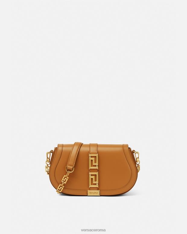 esso Versace donne borsa a tracolla della dea greca caramello JT08Z249 borse
