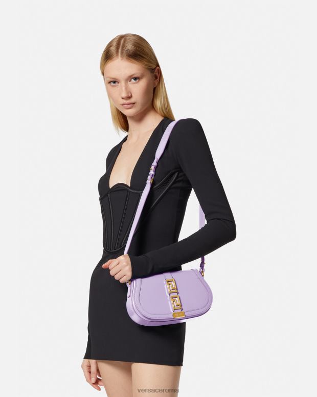 esso Versace donne borsa a tracolla della dea greca lilla JT08Z265 borse