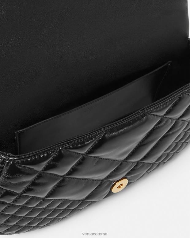 esso Versace donne borsa a tracolla della dea greca nero JT08Z246 borse