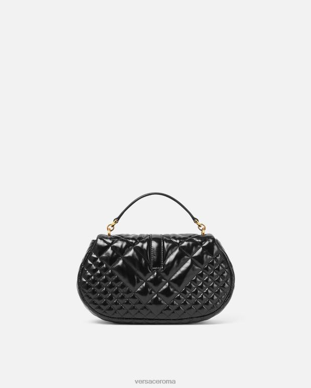 esso Versace donne borsa a tracolla della dea greca nero JT08Z246 borse