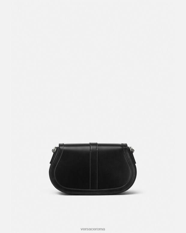 esso Versace donne borsa a tracolla della dea greca nero JT08Z248 borse