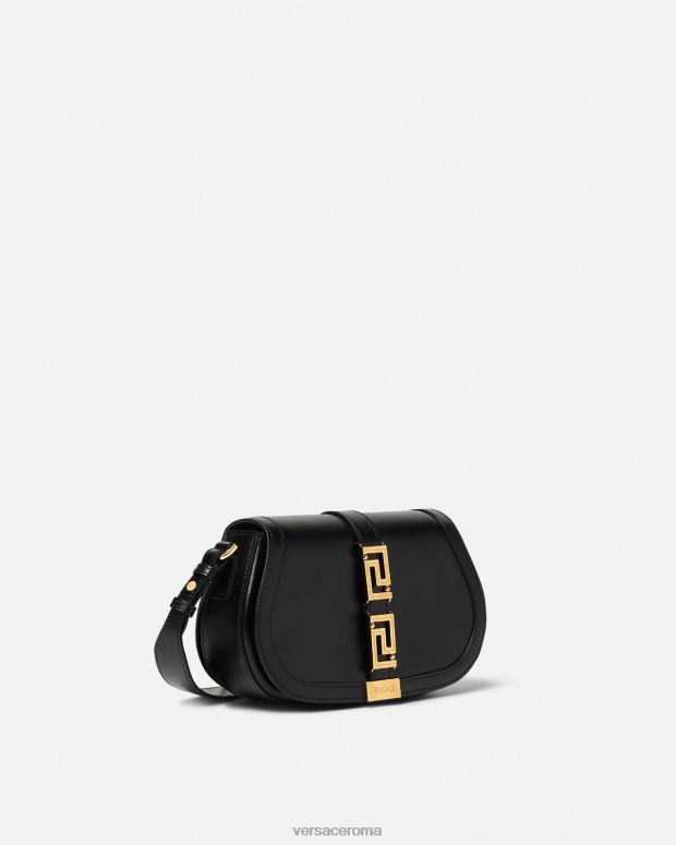 esso Versace donne borsa a tracolla della dea greca nero JT08Z251 borse