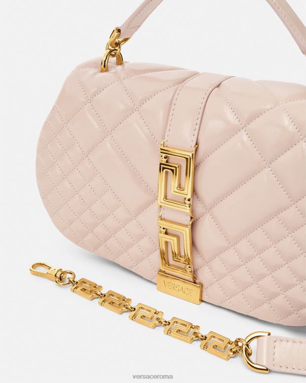 esso Versace donne borsa a tracolla della dea greca rosa chiaro JT08Z245 borse