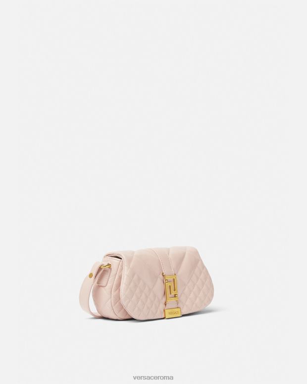 esso Versace donne mini borsa a tracolla con dea greca rosa chiaro JT08Z243 borse
