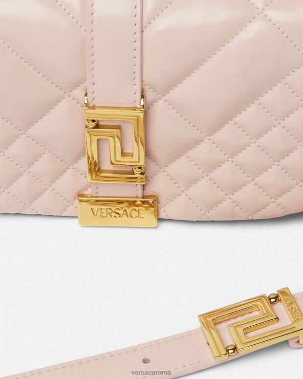 esso Versace donne mini borsa a tracolla con dea greca rosa chiaro JT08Z243 borse