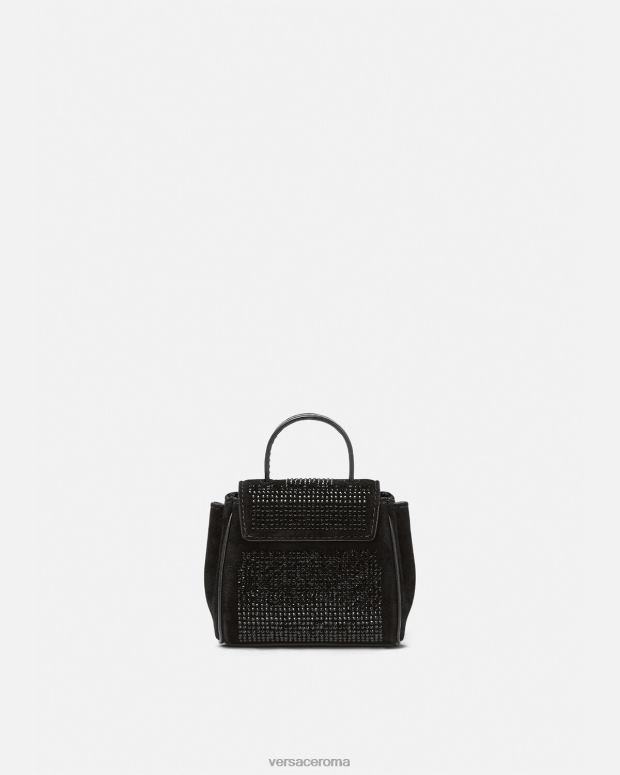 esso Versace donne Borsa micro con borchie la medusa nero JT08Z329 borse