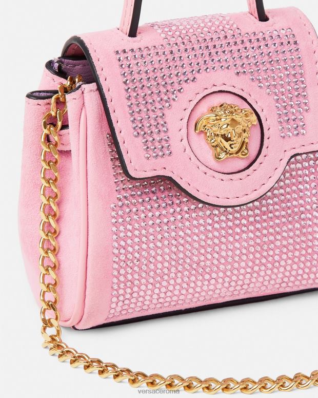 esso Versace donne Borsa micro con borchie la medusa rosa JT08Z328 borse