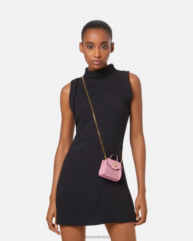 esso Versace donne Borsa micro con borchie la medusa rosa JT08Z328 borse
