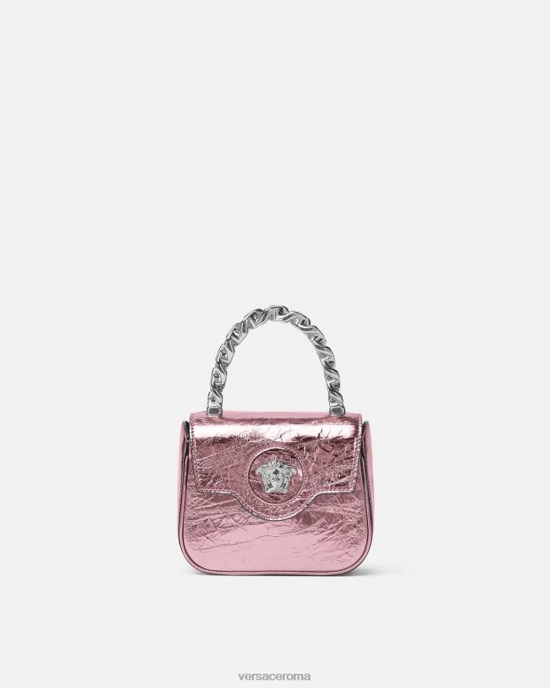 esso Versace donne Borsa mini la medusa metallizzata rosa JT08Z304 borse