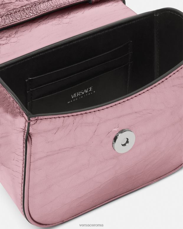 esso Versace donne Borsa mini la medusa metallizzata rosa JT08Z304 borse