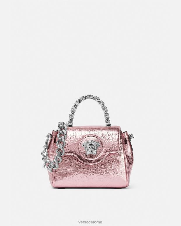 esso Versace donne Borsa piccola la medusa metallizzata rosa JT08Z303 borse