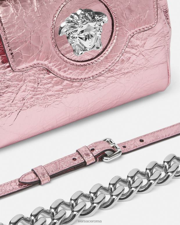esso Versace donne Borsa piccola la medusa metallizzata rosa JT08Z303 borse
