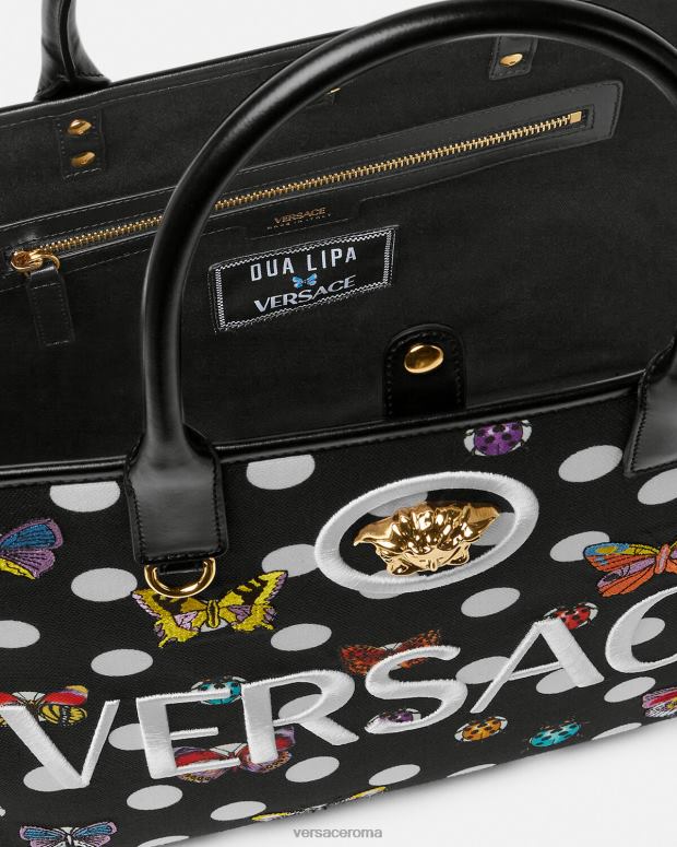 esso Versace donne Borsa tote grande con farfalle stampa JT08Z300 borse
