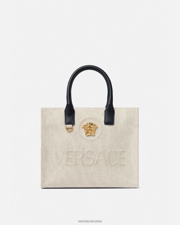 esso Versace donne Borsa tote piccola la medusa beige JT08Z330 borse