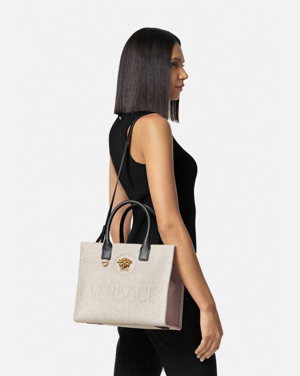 esso Versace donne Borsa tote piccola la medusa beige JT08Z330 borse