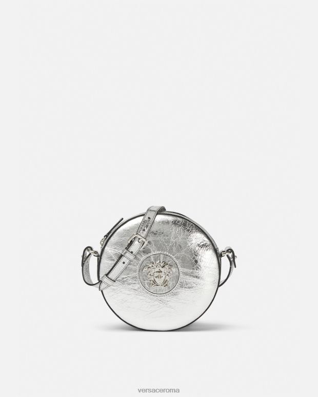 esso Versace donne borsa a tracolla rotonda la medusa grigio JT08Z338 borse