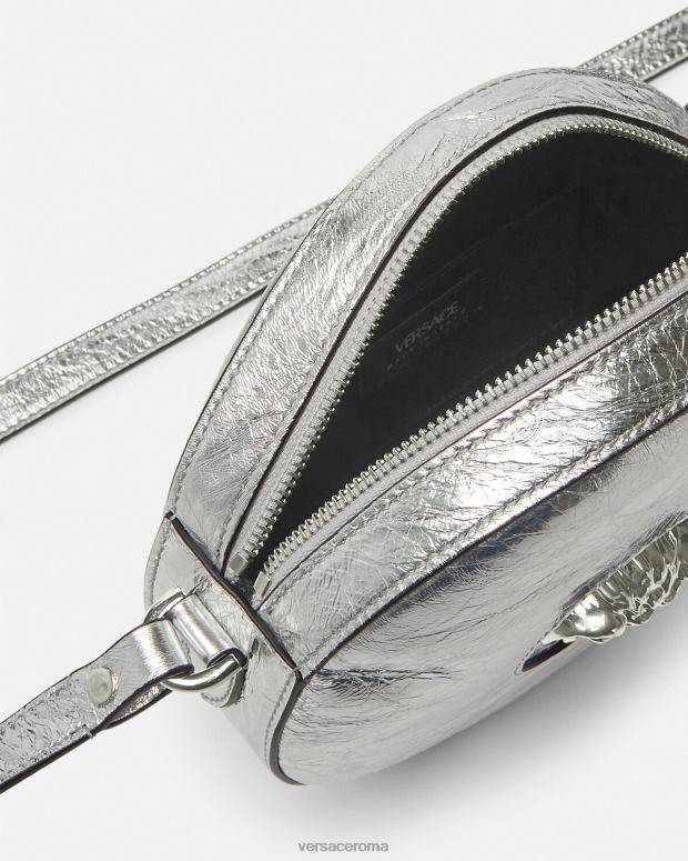 esso Versace donne borsa a tracolla rotonda la medusa grigio JT08Z338 borse
