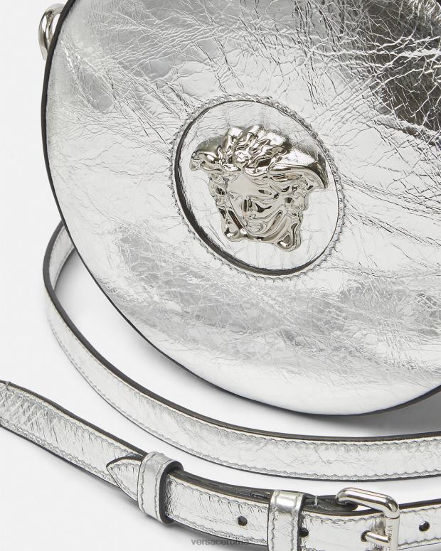 esso Versace donne borsa a tracolla rotonda la medusa grigio JT08Z338 borse