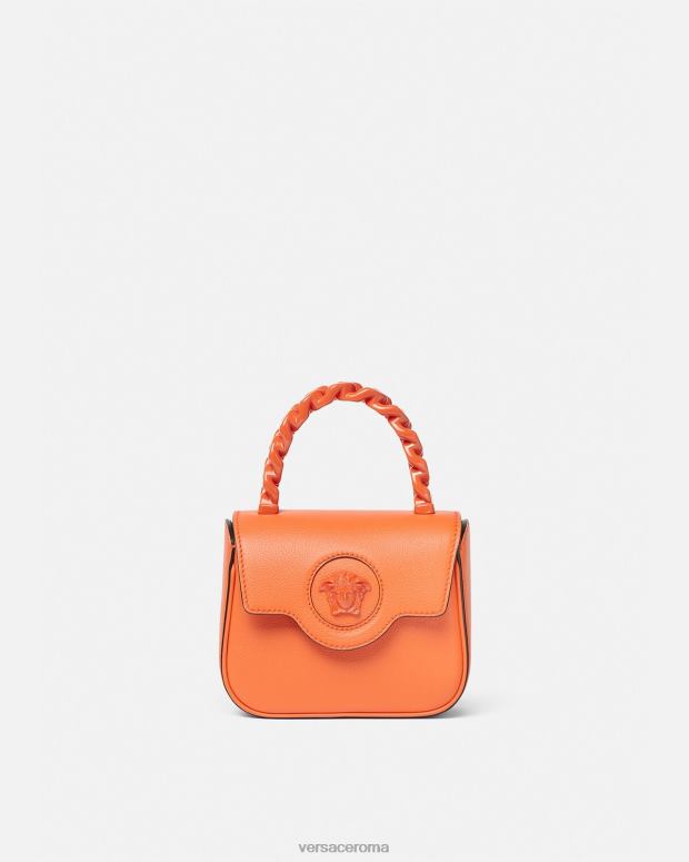 esso Versace donne borsa mini la medusa arancia JT08Z356 borse