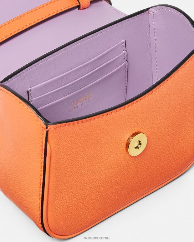 esso Versace donne borsa mini la medusa arancia JT08Z356 borse