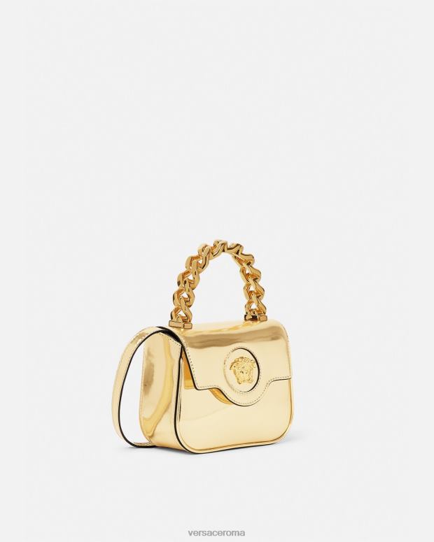 esso Versace donne borsa mini la medusa oro JT08Z310 borse