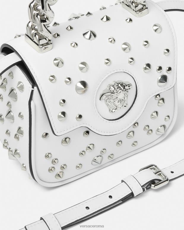 esso Versace donne mini borsa la medusa a spillo bianco JT08Z353 borse