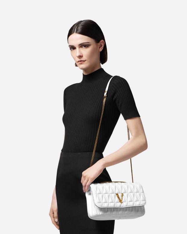 esso Versace donne borsa a tracolla virtus bianco JT08Z366 borse