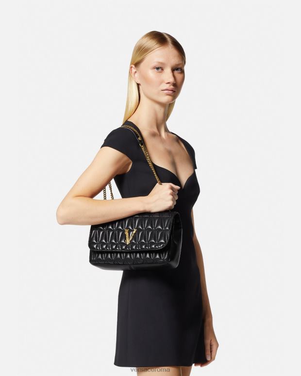 esso Versace donne borsa a tracolla virtus nero JT08Z365 borse