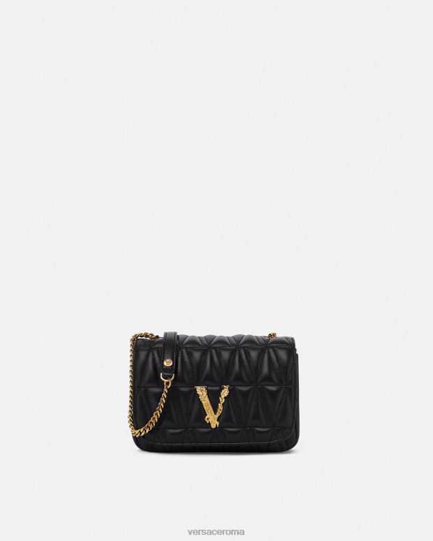 esso Versace donne borsa a tracolla virtus piccola nero JT08Z367 borse