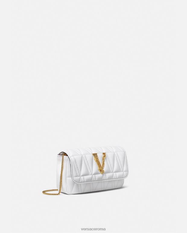 esso Versace donne mini borsa virtus bianco JT08Z375 borse