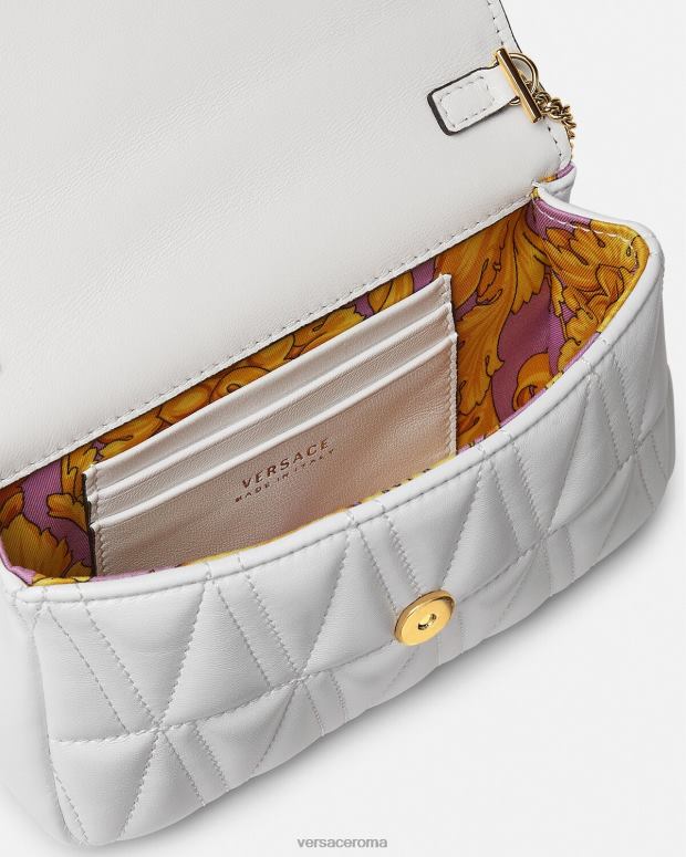 esso Versace donne mini borsa virtus bianco JT08Z375 borse