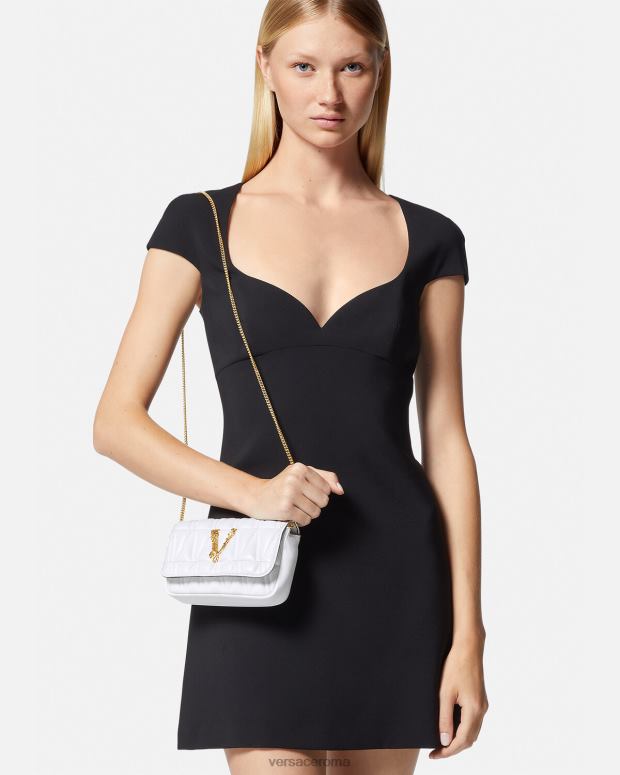 esso Versace donne mini borsa virtus bianco JT08Z375 borse