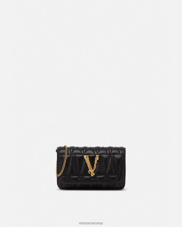 esso Versace donne mini borsa virtus nero JT08Z372 borse