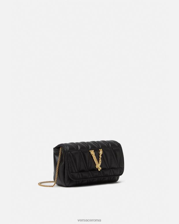 esso Versace donne mini borsa virtus nero JT08Z372 borse