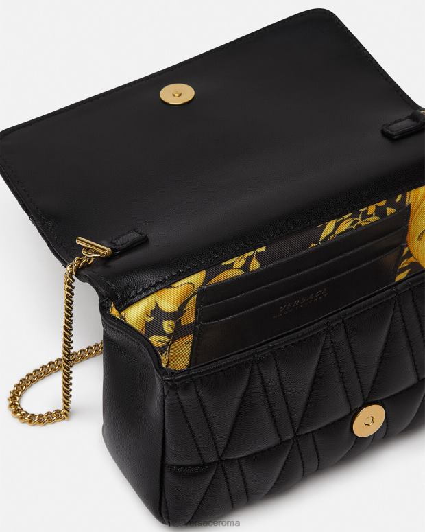 esso Versace donne mini borsa virtus nero JT08Z372 borse